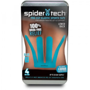 Spider Tech Pre-Cut Elastic Sports Tape - Pain Relief & Support - 4pcs