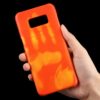 Galaxy S8 Plus Paste Skin + PC Thermal Sensor Discoloration Protective Back Cover Case (Orange - Yellow))