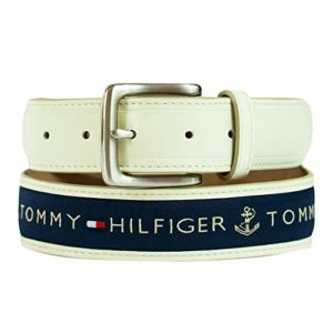 Tommy Hilfiger Men's Ribbon Inlay Belt - Ribbon