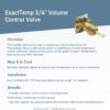 Moen S3600 ExactTemp Volume Control Valve, 3/4-Inch IPS