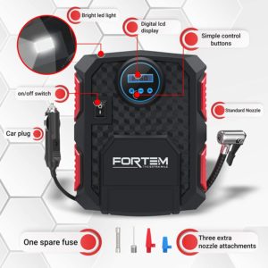 FORTEM Portable Digital Tire Inflator