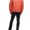 Tommy Hilfiger Men's Water Resistant Ultra Loft Down Alternative Puffer Jacket, Orange Wet Look- Large