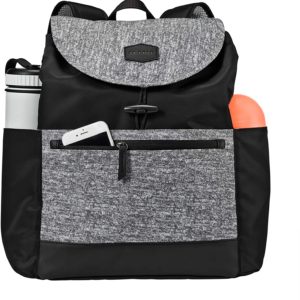 JJ Cole Mezona Backpack Diaper Bag - Asphalt & Black