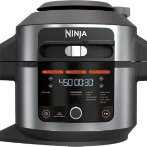 Ninja OL500C Foodi 13-in-1 Pressure Cooker Air Fryer with SmartLid - 6.5Qt - Silver