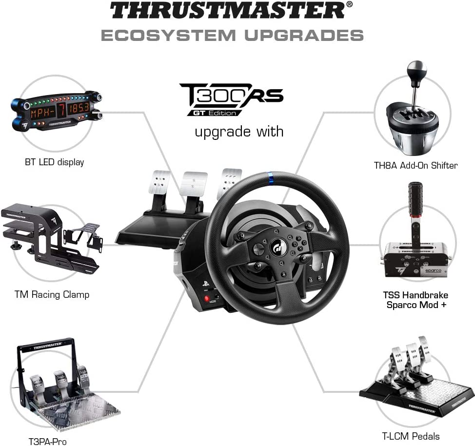 Thrustmaster T300RS GT Racing Wheel for PS5/ PS4/ PC - Black